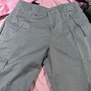 Edikted grey wide leg cargo pants L